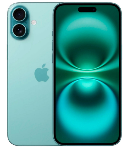 Apple iPhone 16, SIM + eSIM, 256 GB, Teal (бирюзовый)