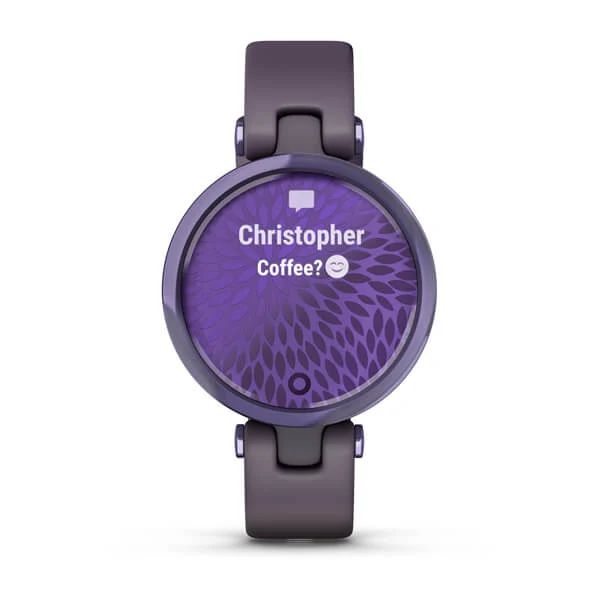 Умные часы Garmin Lily Sport Edition Midnight Orchid Bezel with Deep Orchid Case and Silicone Band