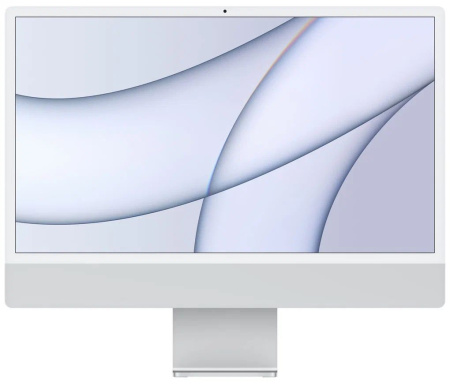 Apple iMac 24" Retina 4K, M1 (8C CPU, 8C GPU), 16 ГБ, 256 ГБ SSD, Silver (серебристый), английсская клавиатура