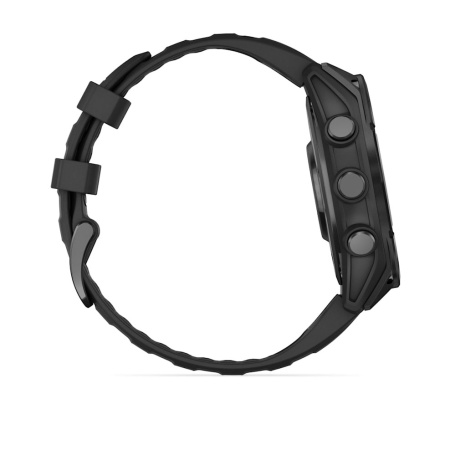 Умные часы Garmin Fenix 8, 47 мм, Amoled Slate Gray with Black Silicone Band