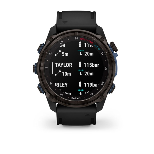 Мультиспортивные часы Garmin Descent  MK3i 51mm Carbon Gray DLC with Silicone Band