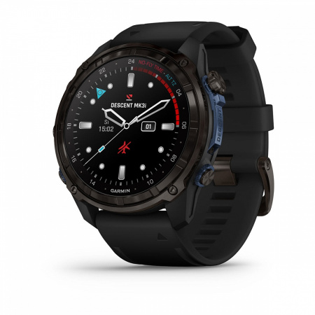 Мультиспортивные часы Garmin Descent  MK3i 51mm Carbon Gray DLC with Silicone Band