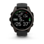 Умные часы Garmin Fenix 8, 51мм Amoled Sapphire Carbon Gray DLC Titanium with Black/Pebble Gray Silicone