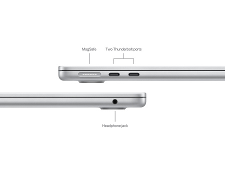 Apple MacBook Air 13" (M2, 8C CPU, 8C GPU, 2022), 8 ГБ, 256 ГБ SSD, Silver (серебристый)