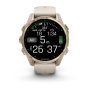 Garmin Fenix 8, 43мм, Amoled, Sapphire Soft Gold with Fog Gray/Dark Sandstone Silicone Band