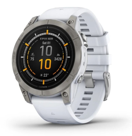 Мультиспортивные часы Garmin Epix Pro (Gen 2) Sapphire White 47mm