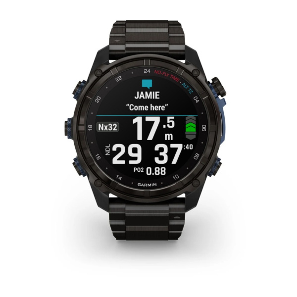 Мультиспортивные часы Garmin Descent  MK3i 51mm Carbon Gray DLC with Titanium Band