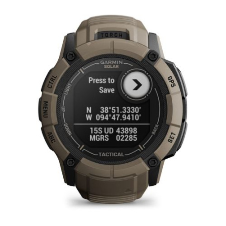 Мультиспортивные часы Garmin INSTINCT 2X Solar Tactical Cayote