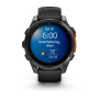 Умные часы Garmin Fenix 8, 47 мм, Amoled Slate Gray with Black Silicone Band