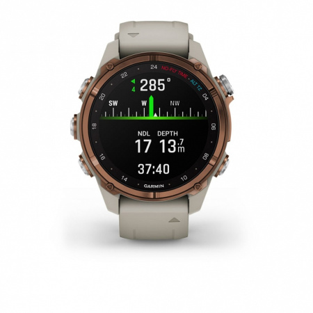 Мультиспортивные часы Garmin Descent MK3i 43mm Bronze PVD Titanium French/Gray