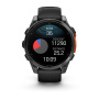 Умные часы Garmin Fenix 8, 47 мм, Amoled Slate Gray with Black Silicone Band