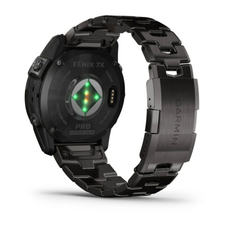 Garmin Fenix 7X Pro Sapphire Solar Carbon Gray with Vented Titanium Bracelet 