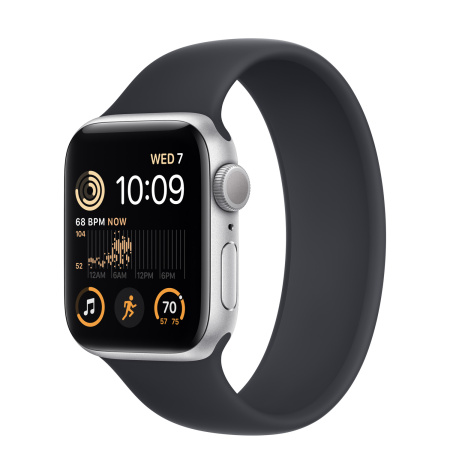 Apple Watch Series 8, 45 мм, Silver/Midnight solo loop, размер 9