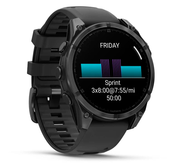 Умные часы Garmin Fenix 8, 47 мм, Amoled, Slate Gray