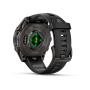 Умные часы Garmin Fenix 8, 51мм Amoled Sapphire Carbon Gray DLC Titanium with Black/Pebble Gray Silicone