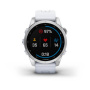 Мультиспортивные часы Garmin Fenix 7S  Silver with Whitestone Band 