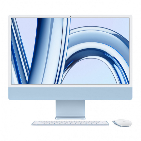 Apple iMac 24" Retina 4,5K, M3 (8C CPU, 10C GPU), 16 ГБ, 512 ГБ SSD, Blue (синий)