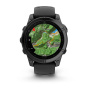 Умные часы Garmin Fenix E 47мм Amoled Slate Gray Steel With Black Silicone Band