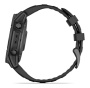 Умные часы Garmin Fenix E 47мм Amoled Slate Gray Steel With Black Silicone Band