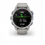 Мультиспортивные часы Garmin Descent MK3 43mm Stainless Steel with Fog Gray Band