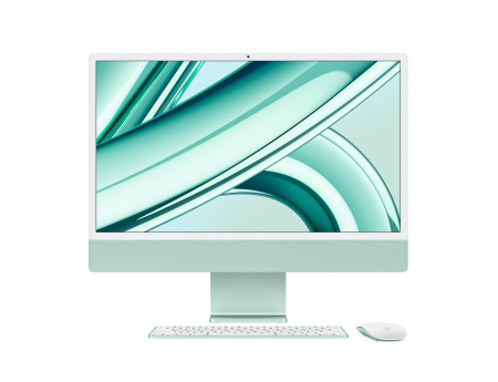 Apple iMac 24" Retina 4,5K, M3 (8C CPU, 8C GPU), 8ГБ, 256 ГБ SSD, Green (зелёный)