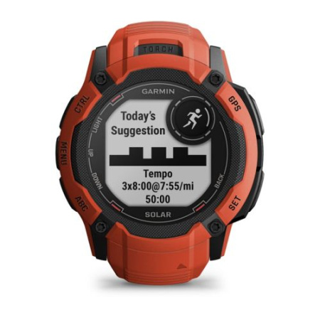 Мультиспортивные часы Garmin INSTINCT 2x Solar Flame Red