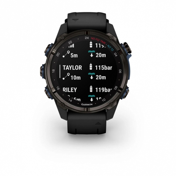 Мультиспортивные часы Garmin Descent MK3i 43mm Carbon Gray DLC