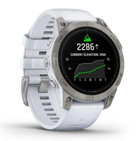 Мультиспортивные часы Garmin Epix Pro (Gen 2) Sapphire White 47mm