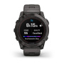 Garmin Fenix 7X Pro Sapphire Solar Carbon Gray with Vented Titanium Bracelet 