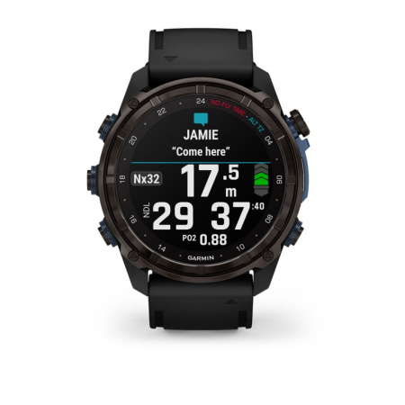 Мультиспортивные часы Garmin Descent  MK3i 51mm Carbon Gray DLC with Silicone Band