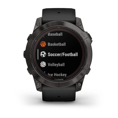 Мультиспортивные часы Garmin Fenix 7X Pro Sapphire Solar Carbon Gray