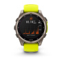 Умные часы Garmin Fenix 8, 51мм, Solar, Sapphire Titanium, Yellow