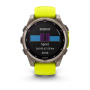 Умные часы Garmin Fenix 8, 51мм, Solar, Sapphire Titanium, Yellow