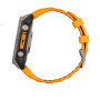 Умные часы Garmin Fenix 8, 51мм Amoled Sapphire Titanium with Spark Orange/Grapphite Silicone Band