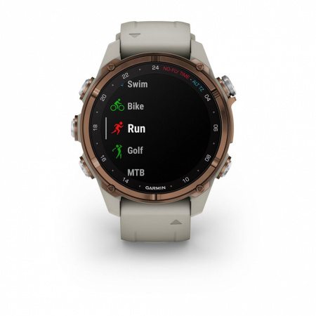 Мультиспортивные часы Garmin Descent MK3i 43mm Bronze PVD Titanium French/Gray